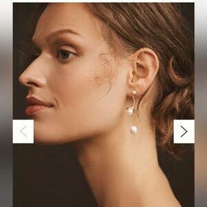 Anthropologie Pearl Bloom Earrings